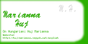marianna huj business card
